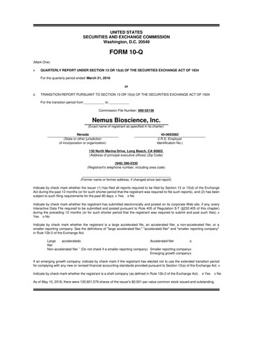 Vorschaubild Skye Bioscience 10-Q Quartalsbericht 2018 