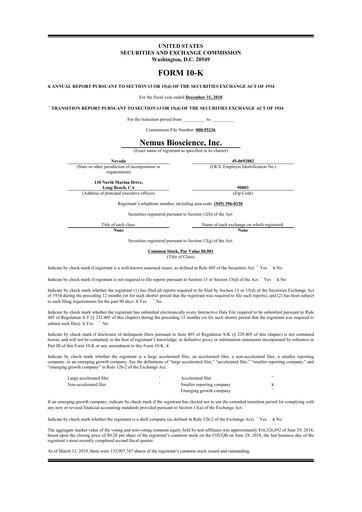 Thumbnail Skye Bioscience 10-K Annual Report 2018