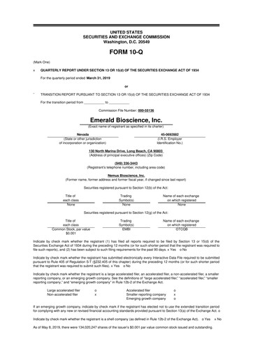 Vorschaubild Skye Bioscience 10-Q Quartalsbericht 2019 