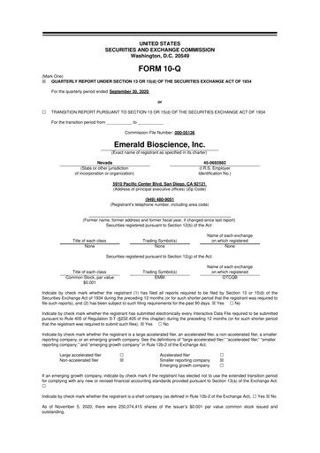 Vorschaubild Skye Bioscience 10-Q Quartalsbericht 2020 