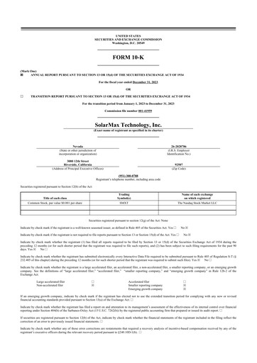 Thumbnail SolarMax Technology 10-K Annual Report 2023