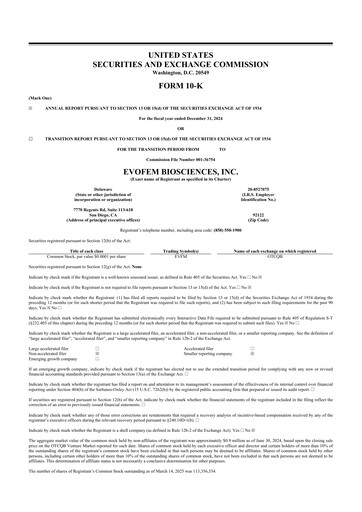 Vorschaubild Evofem Biosciences
 10-K Jahresbericht 2024