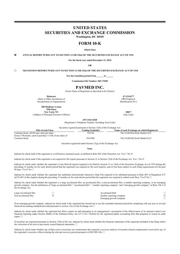Miniature PAVmed
 10-K Rapport annuel 2024