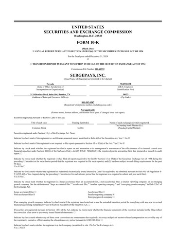 Thumbnail SurgePays 10-K Annual Report 2024