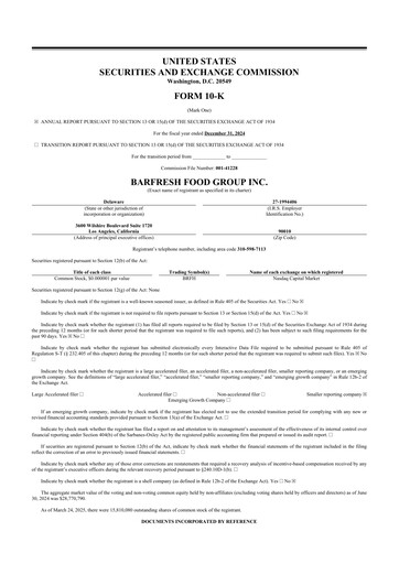 Thumbnail Barfresh Food Group 10-K Annual Report 2024