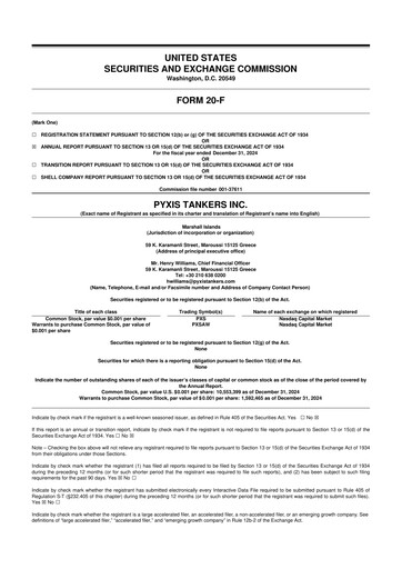Vorschaubild Pyxis Tankers 20-F Jahresbericht 2024