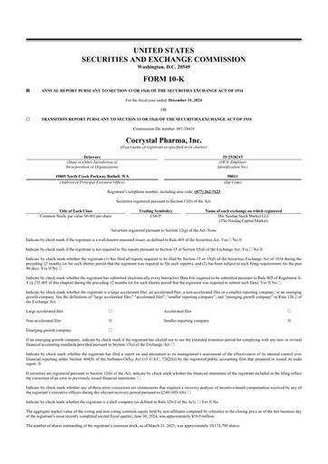 Vorschaubild Cocrystal Pharma
 10-K Jahresbericht 2024