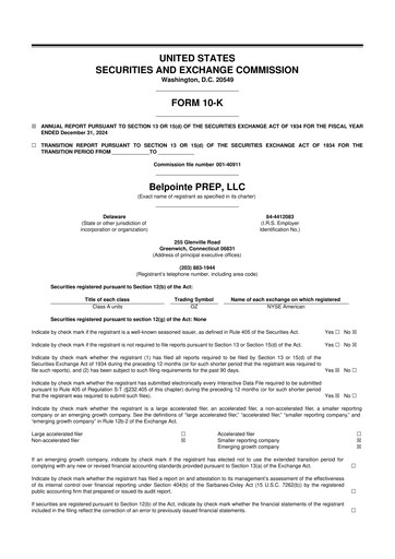 Thumbnail Belpointe PREP, LLC 10-K Annual Report 2024