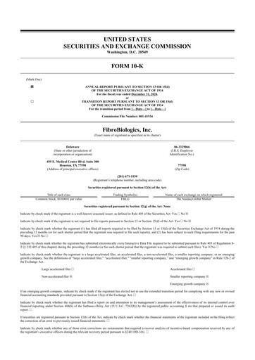 Thumbnail FibroBiologics 10-K Annual Report 2024