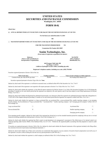 Vorschaubild Sonim Technologies
 10-K Jahresbericht 2024