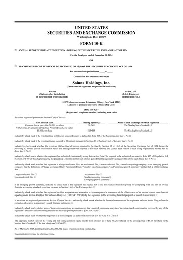 Thumbnail Soluna Holdings 10-K Annual Report 2024