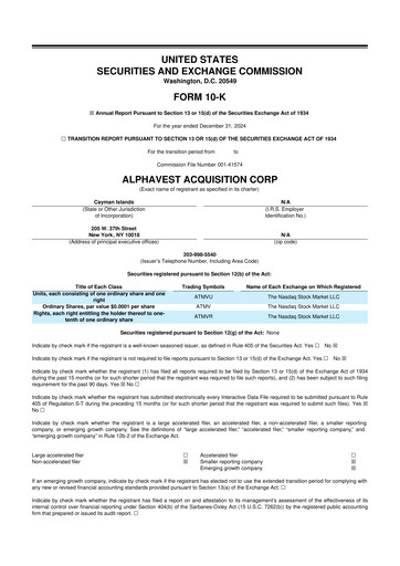 Miniature AMC Robotics Corporation 10-K Rapport annuel 