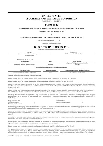 Thumbnail BioSig Technologies
 10-K Annual Report 2024