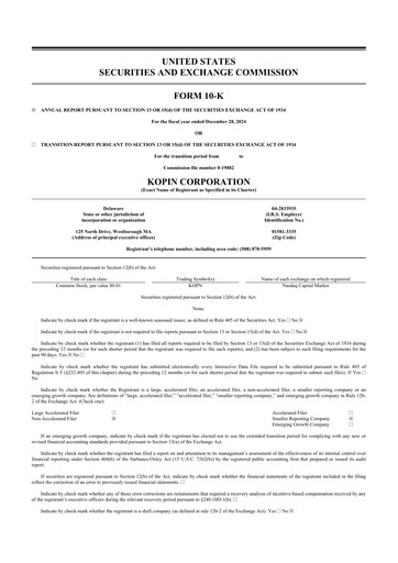 Thumbnail Kopin Corporation
 10-K Annual Report 2024