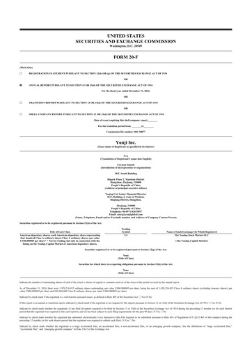 Thumbnail Yunji 20-F Annual Report 2024