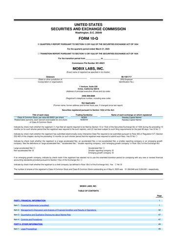 Miniature Mobix Labs 10-Q Rapport trimestriel 2025 