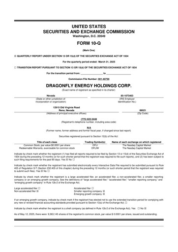 Thumbnail Dragonfly Energy 10-Q Quarterly Report FY2025 