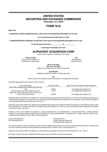 Miniature AMC Robotics Corporation 10-Q Rapport trimestriel  