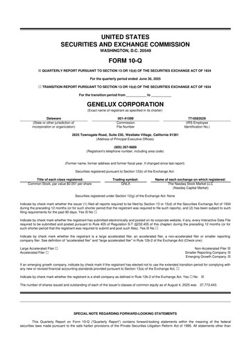 Thumbnail Genelux 10-Q Quarterly Report FY2025 