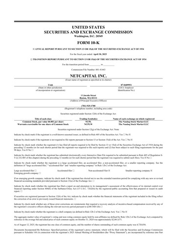 Thumbnail Netcapital 10-K Annual Report 2025