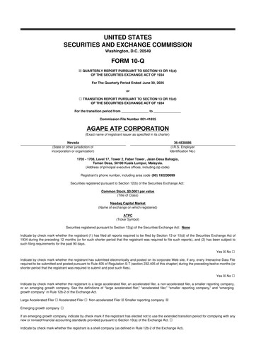 Thumbnail Agape ATP 10-Q Quarterly Report FY2025 