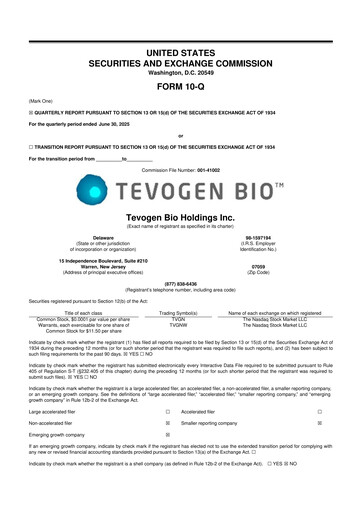 Thumbnail Tevogen Bio 10-Q Quarterly Report FY 