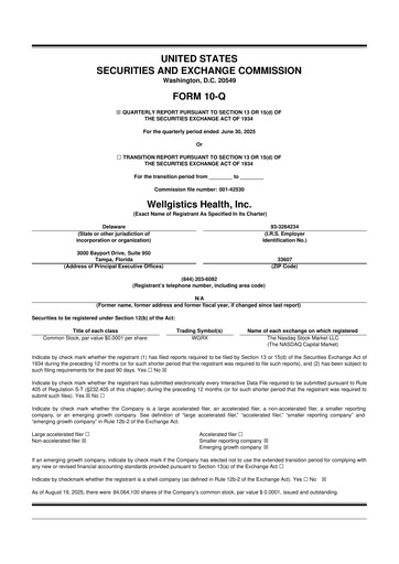 Thumbnail Wellgistics Health 10-Q Quarterly Report FY2025 