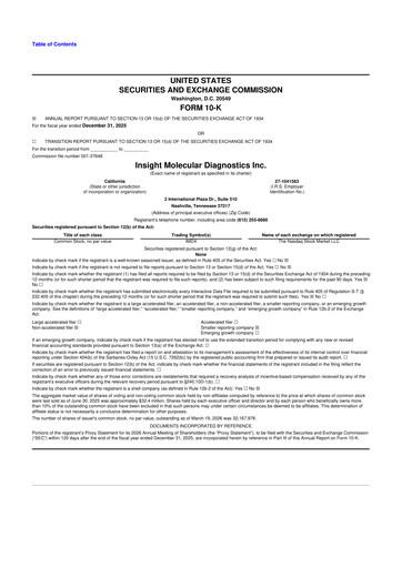 Miniature OncoCyte
 10-K Rapport annuel 2025