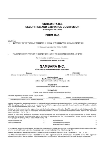 Thumbnail Samsara 10-Q Quarterly Report FY2024 