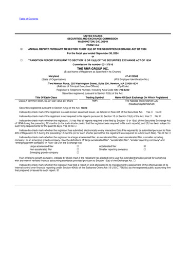 Thumbnail The RMR Group
 10-K Annual Report 2024