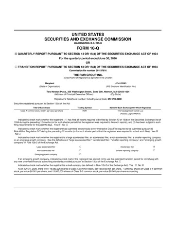 Thumbnail The RMR Group
 10-Q Quarterly Report FY2026 