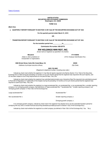 Thumbnail Modiv Industrial 10-Q Quarterly Report FY2019 