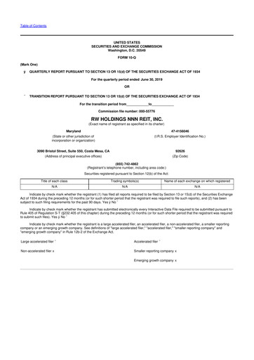 Thumbnail Modiv Industrial 10-Q Quarterly Report FY2019 