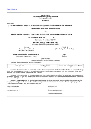 Thumbnail Modiv Industrial 10-Q Quarterly Report FY2019 