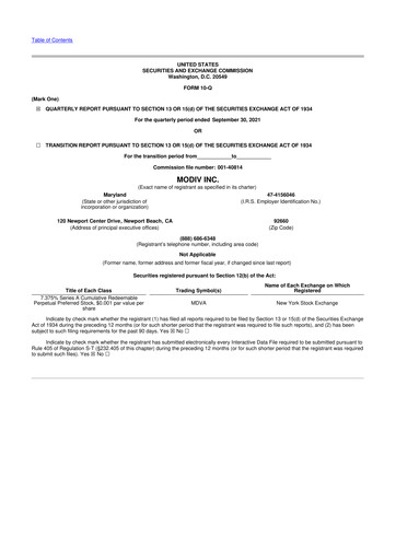 Thumbnail Modiv Industrial 10-Q Quarterly Report FY2021 