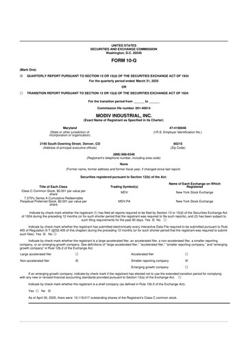 Thumbnail Modiv Industrial 10-Q Quarterly Report FY2025 