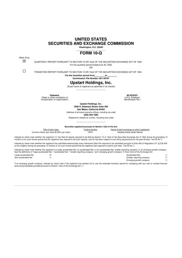 Thumbnail Upstart 10-Q Quarterly Report FY2022 