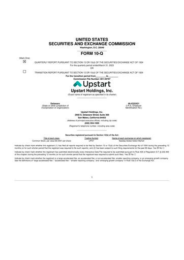 Thumbnail Upstart 10-Q Quarterly Report FY2023 