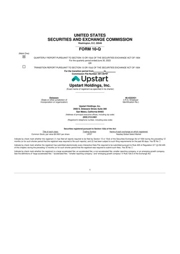 Thumbnail Upstart 10-Q Quarterly Report FY2023 