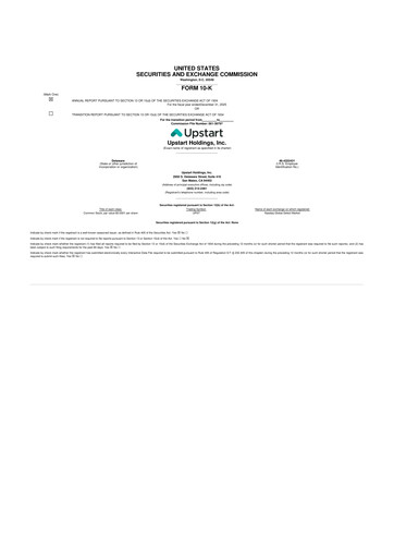 Miniature Upstart 10-K Rapport annuel 2025