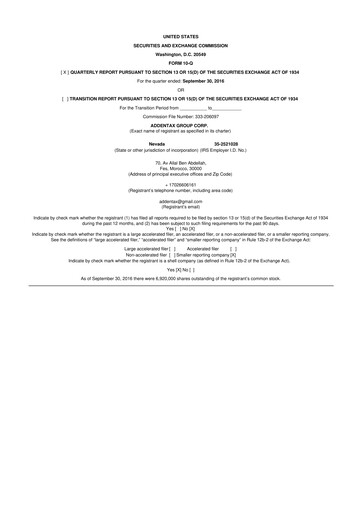 Vorschaubild Addentax Group 10-Q Quartalsbericht 2017 