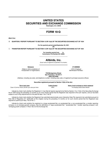 Thumbnail Allbirds 10-Q Quarterly Report FY2021 