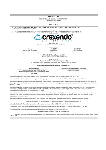 Thumbnail Crexendo 10-K Annual Report 2016