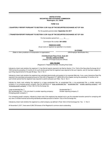 Thumbnail PEDEVCO
 10-Q Quarterly Report FY2017 