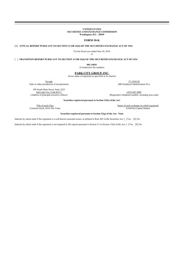 Thumbnail ReposiTrak 10-K Annual Report 2018