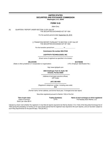 Thumbnail LightPath Technologies 10-Q Quarterly Report FY2020 