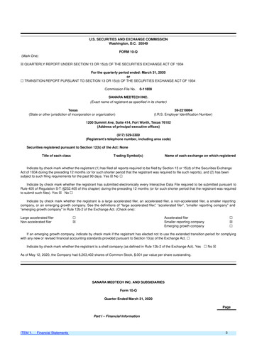 Thumbnail Sanara MedTech 10-Q Quarterly Report FY 