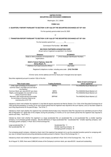 Thumbnail NRx Pharmaceuticals 10-Q Quarterly Report FY2020 