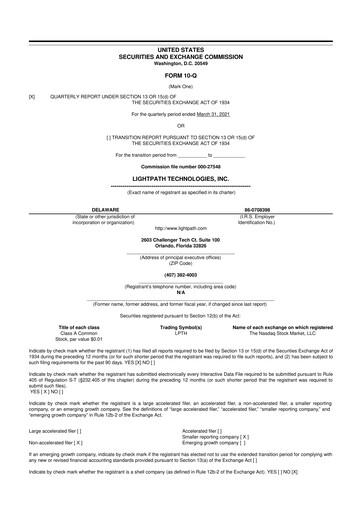 Thumbnail LightPath Technologies 10-Q Quarterly Report FY2021 