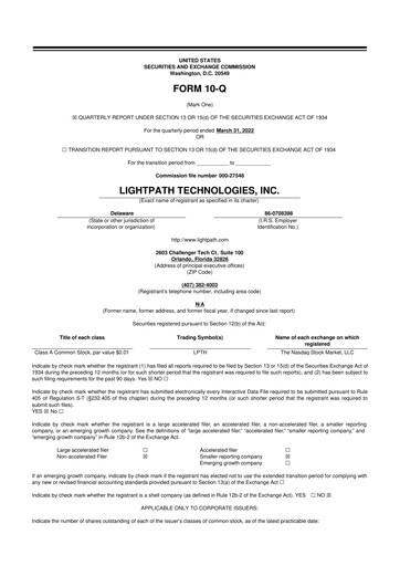 Thumbnail LightPath Technologies 10-Q Quarterly Report FY2022 